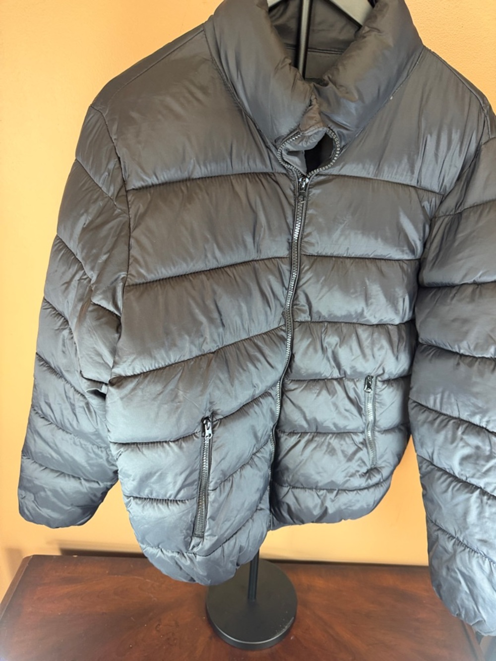 Forever 21 Men Black Quilted Puffer Jacket